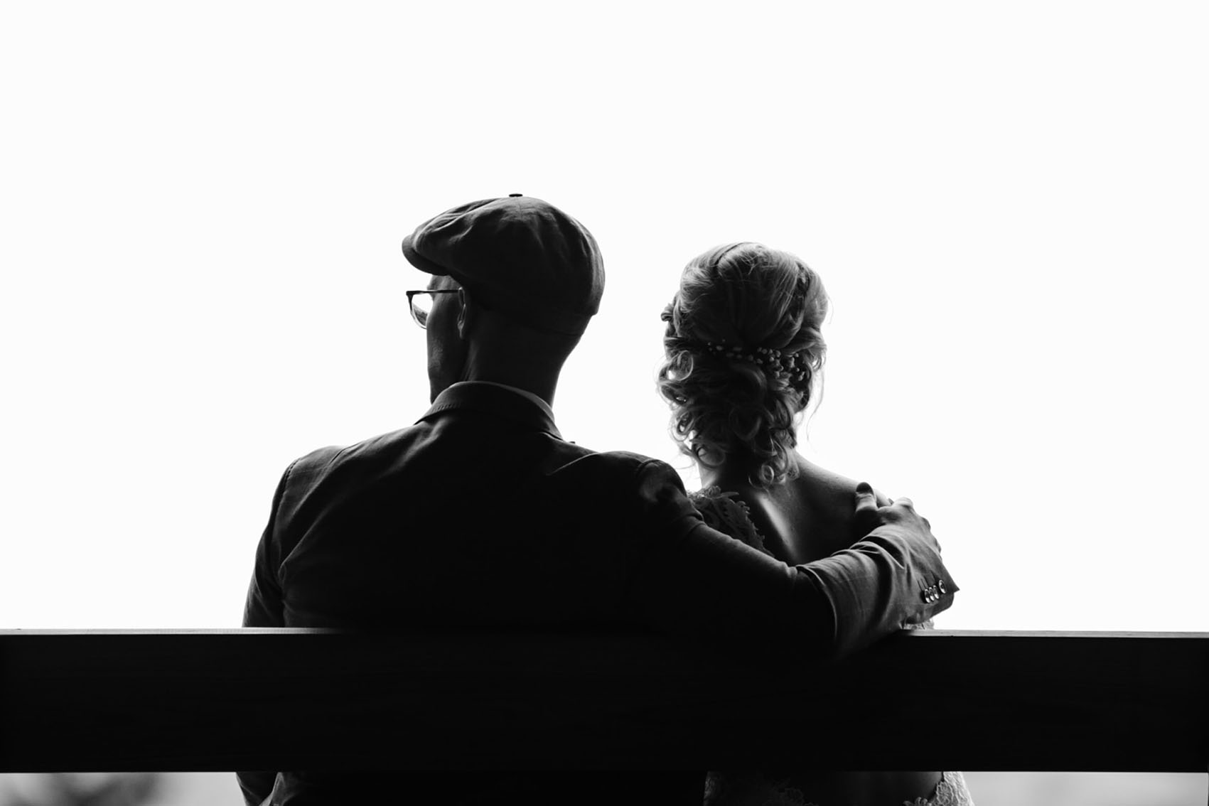 People on a park bench