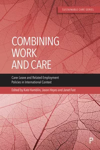 Combining work and care - book cover